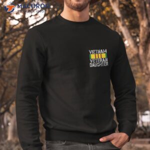 2 sided print proud daughter of a vietnam veteran shirt sweatshirt