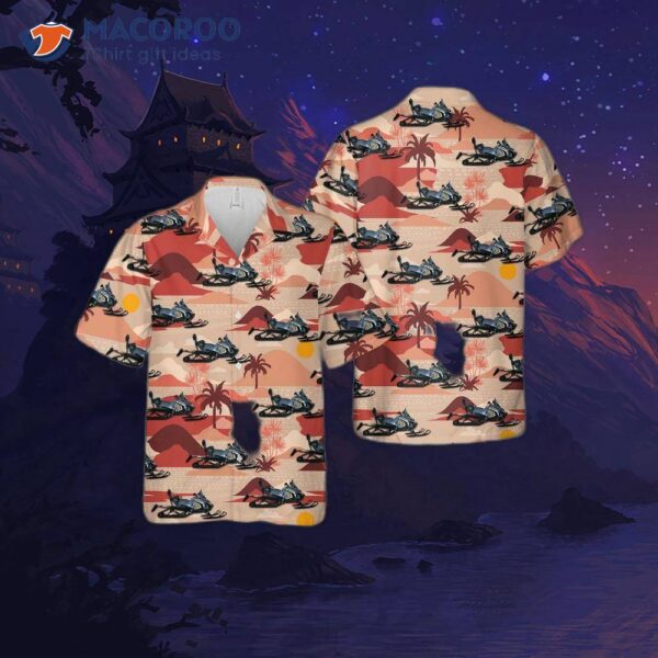 2023 Arctic Cat Blast Xr 4000 Snowmobile Hawaiian-style Shirt