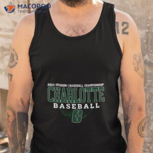 2023 division i champions baseball charlotte 49ers baseball shirt tank top