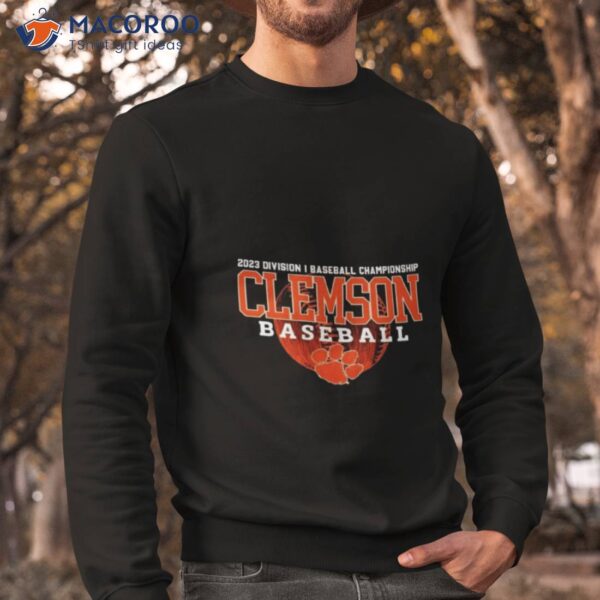 2023 Division I Champions Baseball Clemson Tigers Baseball Shirt