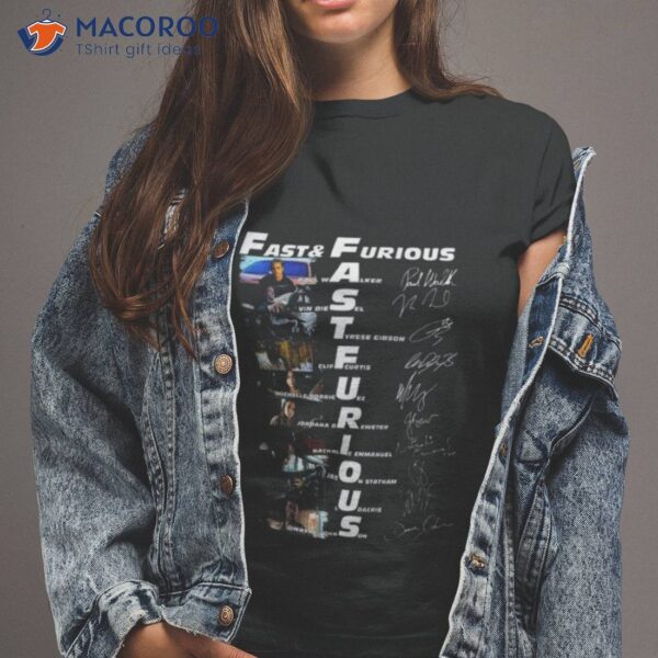 2023 Fast And Furious Anniversary Vin Diesel Signatures Shirt