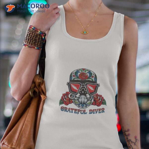 2023 Grateful Diver Sugar Skull Uv Shirt