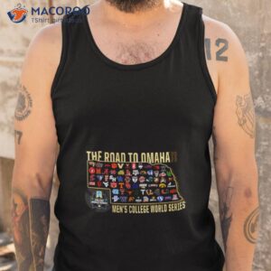 2023 mens baseball college world series group of 64 shirt tank top