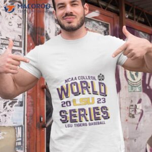 2023 Ncaa College World Series Lsu Tigers White Cws Bound Shirt