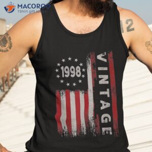 25 year old gifts vintage 1998 american flag 25th birthday shirt tank top 3