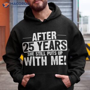 25th anniversary shirt 25 years marriage husband gift hoodie