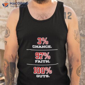 3 chance 97 faith 100 guts shirt tank top