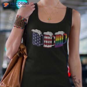 3 rainbow mugs fourth gay pride lgbt 4th of july patriotic shirt tank top 4