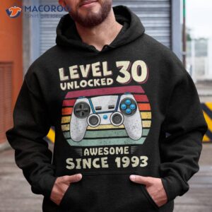 30 Birthday Decorations Gamer Video 1993 30th Shirt