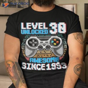 30 year old gamer since 1993 funny 30th birthday gifts shirt tshirt
