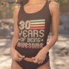 30 Years Of Being Awesome Old 30th Birthday Retro Shirt