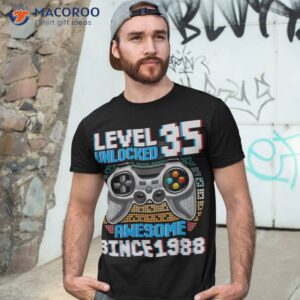 35 Year Old Gamer Since 1988 Funny 35th Birthday Gifts Shirt