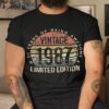 35 Year Old Gifts Vintage 1987 Limited Edition 35th Birthday Shirt