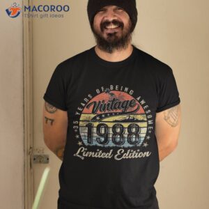 35 year old gifts vintage 1988 limited edition 35th birthday shirt tshirt 2