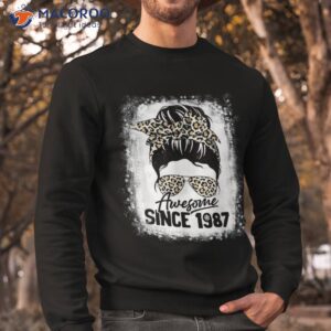 35 years old awesome since 1987 leopard 35th birthday shirt sweatshirt