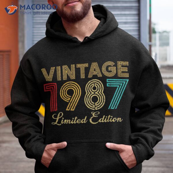 35 Years Old Vintage 1987 Limited Edition 35th Birthday Shirt