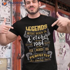 39 Year Old Awesome Made In October 1984 39th Birthday Shirt