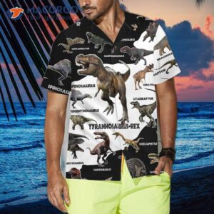 3d dinosaur hawaiian shirt funny cool printed dino shirt for adults 3