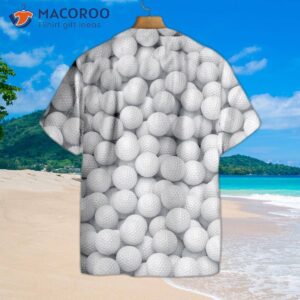 3d rendered golf balls on a hawaiian shirt 1