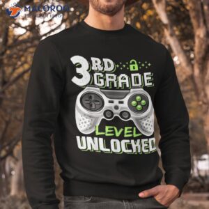 3rd grade level unlocked video game back to school boys shirt sweatshirt