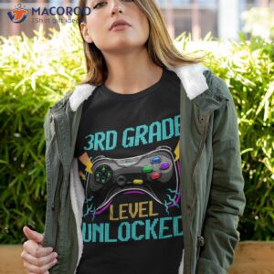3rd grade level unlocked video game back to school boys shirt tshirt 4