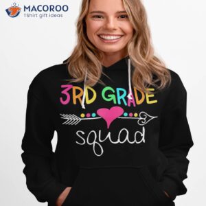 3rd grade squad third teacher student team back to school shirt hoodie 1