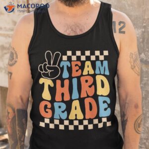 3rd third grade team funny back to school teacher shirt tank top