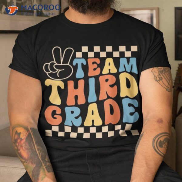 3rd Third Grade Team Funny Back To School Teacher Shirt