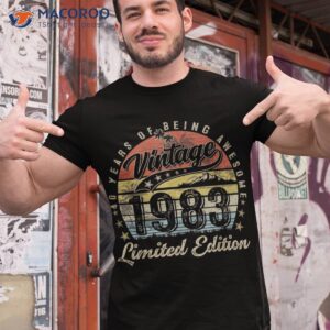 Awesome Since 1983 40th Birthday Gifts 40 Years Old Shirt