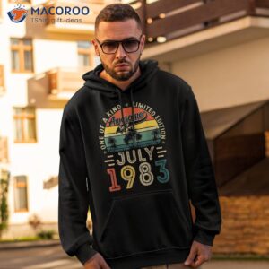 40 years old gift 40th birthday awesome since july 1983 shirt hoodie 2