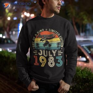 40 years old gift 40th birthday awesome since july 1983 shirt sweatshirt