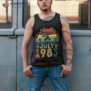 40 years old gift 40th birthday awesome since july 1983 shirt tank top 2