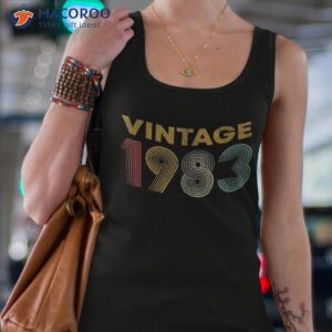 40th birthday gift vintage 1983 40 years old shirt tank top 4