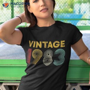 40th birthday gift vintage 1983 40 years old shirt tshirt 1