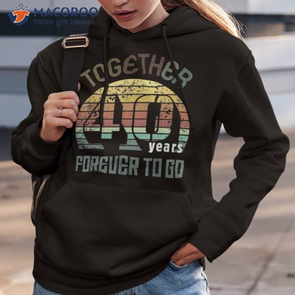 40th Years Wedding Anniversary Gifts For Couples Matching 40 Shirt