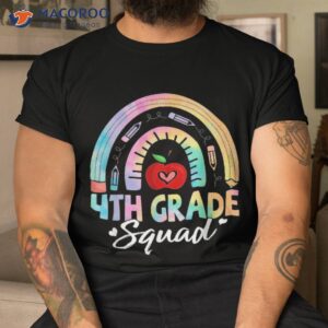 4th grade squad back to school fourth teacher girls shirt tshirt