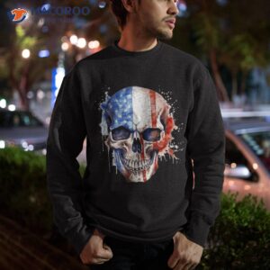 4th of july american flag skull father s day shirt sweatshirt