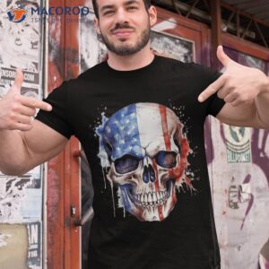 4th Of July American Flag Skull Father’s Day Shirt
