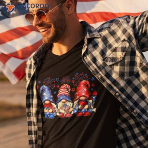 4th of july american gnomes celebrating independence day shirt tshirt 3