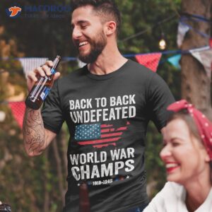 Mens T-Shirt  Back to Back World War Champions T Shirt