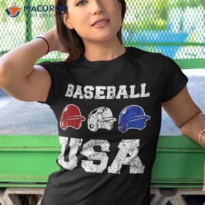 4th of july baseball flag usa us patriotic vintage american shirt tshirt 1