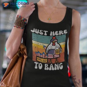 4th of july chicken fireworks here to bang retro america shirt tank top 4