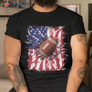 4th of july football usa american flag patriotic shirt tshirt