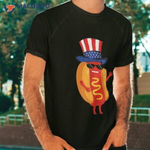 4th Of July Hot Dog Funny Patriotic American Flag Hat Gift Shirt