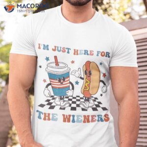 4th Of July Hot Dog I’m Just Here For The Wieners Shirt