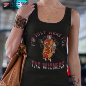 4th of july i m just here for the wieners hot dogs funny shirt tank top 4