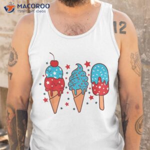 4th of july ice pops red white blue american flag patriotic shirt tank top