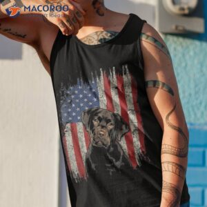 4th of july labrador american flag patriotic chocolate lab shirt tank top 1