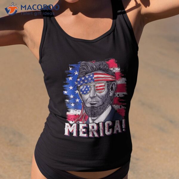 4th Of July Merica Sunglasses American Flag Boys Fourth Shirt