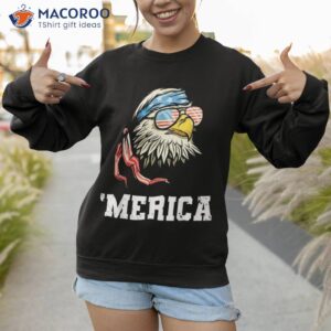 4th of july merica usa flag bald eagle patriotic veteran shirt sweatshirt 1